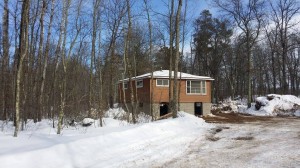 Old cabin #9 on its NEW foundation