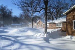 snow drifts