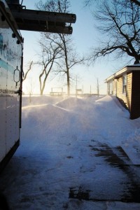 snow drifts
